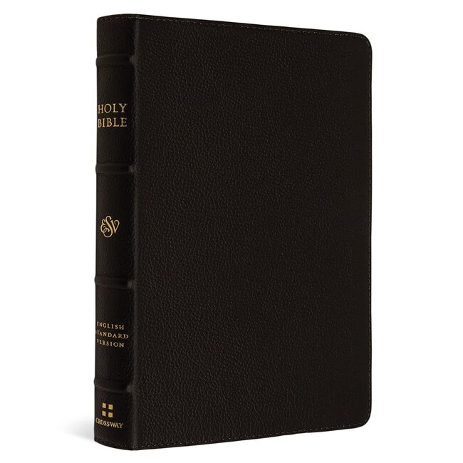 ESV Large Print Compact Bible (Buffalo Leather, Deep Brown)