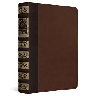 Crossway / Good News ESV Church History Study Bible: Voices from the Past, Wisdom for the Present (TruTone, Brown/Walnut, Timeless Design)