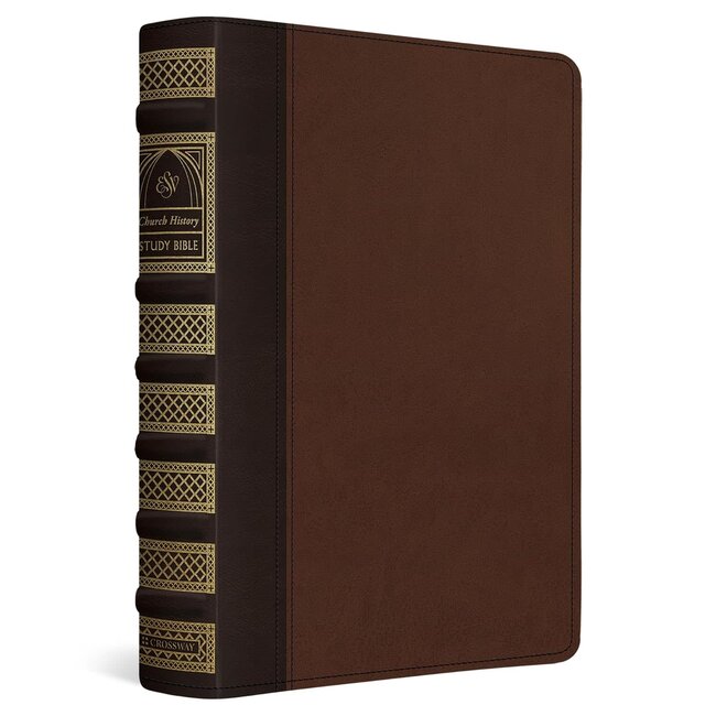 ESV Church History Study Bible: Voices from the Past, Wisdom for the Present (TruTone, Brown/Walnut, Timeless Design)
