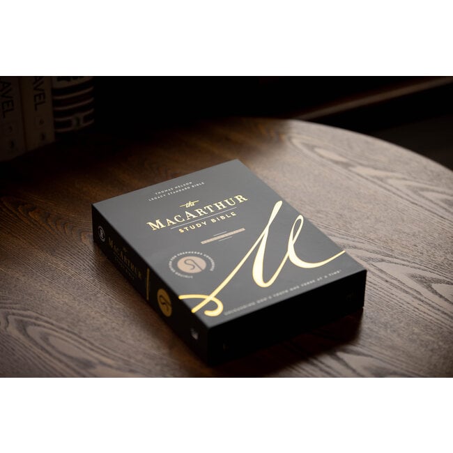 LSB Limited Shep Con 25 MacArthur Study Bible 2nd Edition: (Black Premium Leather)