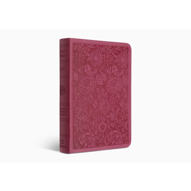 ESV Large Print Compact Bible (TruTone, Berry, Floral Design)