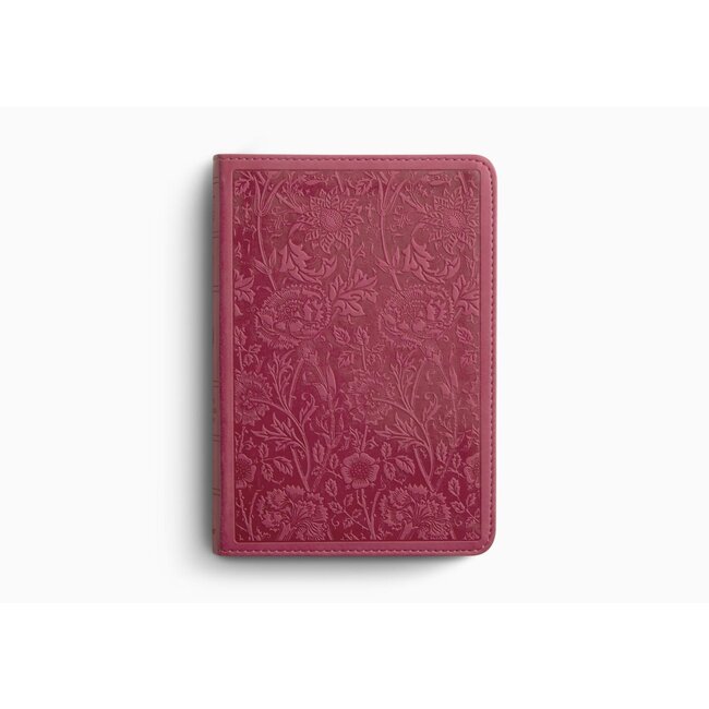 ESV Large Print Compact Bible (TruTone, Berry, Floral Design)