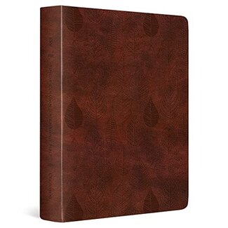 Crossway / Good News ESV Single Column Journaling Bible (TruTone, Chestnut, Leaves Design)