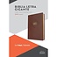 RVR 1960 Biblia letra gigante, café piel fabricada