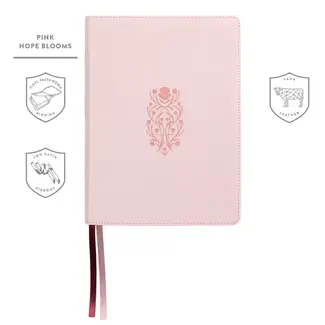 316 Publishing LSB Handy Size, Inside Column Reference Red Letter - Paste-Down Faux Leather - Pink