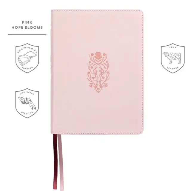 LSB Handy Size, Inside Column Reference Red Letter - Paste-Down Faux Leather - Pink