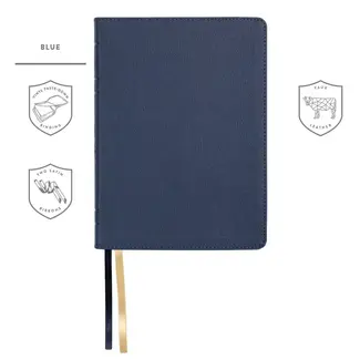 316 Publishing LSB Handy Size, Inside Column Reference Red Letter - Paste-Down Faux Leather - Blue