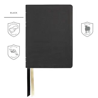 316 Publishing LSB Handy Size, Inside Column Reference Red Letter - Paste-Down Cowhide - Black