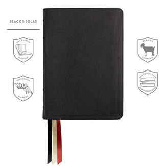 316 Publishing LSB Handy Size, Inside Column Reference Red Letter - Edge-Lined Goatskin - Black 5 Solas