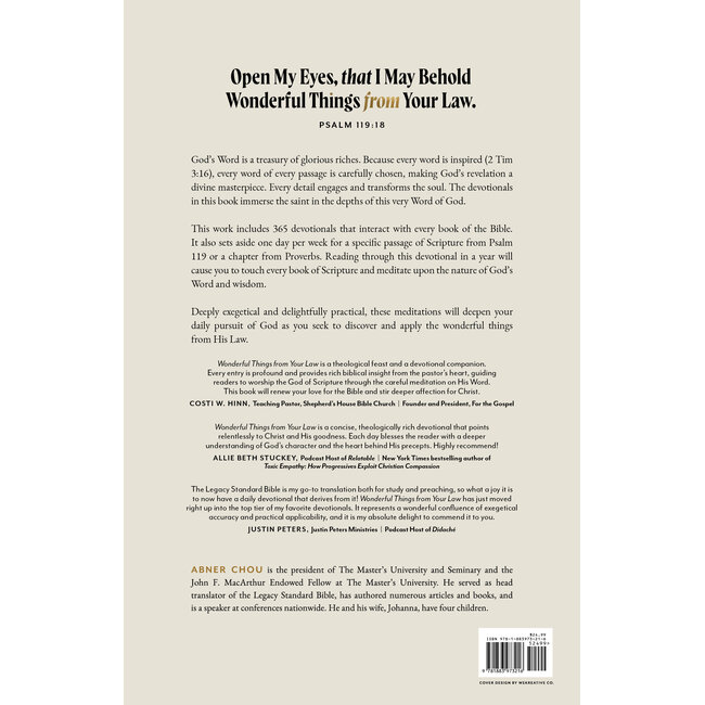 Wonderful Things from Your Law: A Daily Devotional