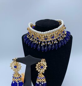 Perahun Hyderabadi Sapphire jaraweelacha set- PRB02