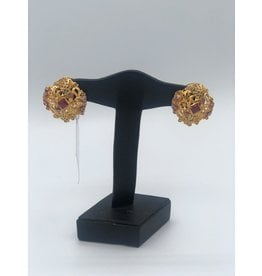Nadia Chhotani Ruby square clip earrings - ER2082