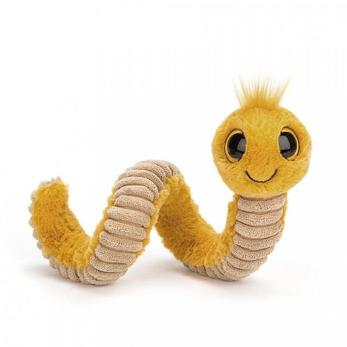 Jellycat Wiggly Worm Yellow Jellycat Wiggly Worm Yellow