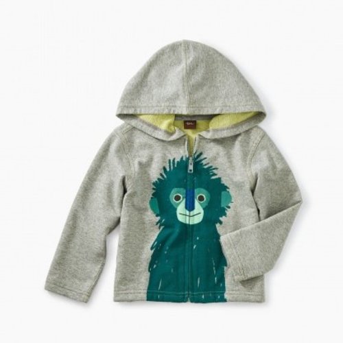 Tea Langur Zip Baby Hoodie Tea Langur Zip Baby Hoodie