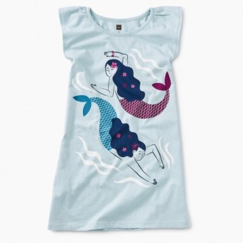 Tea Mermaids Graphic Dress Tea Mermaids Graphic Dress