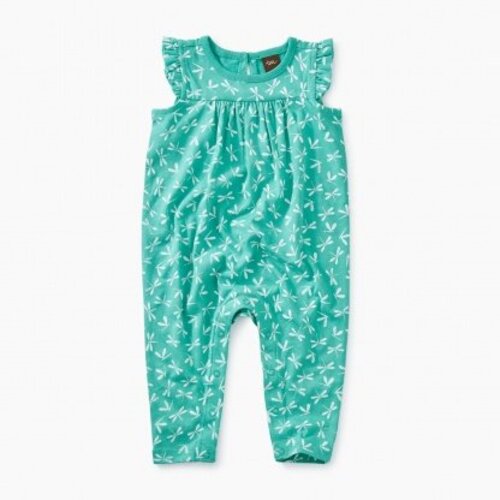 Tea Printed Flutter Romper Tea Printed Flutter Romper