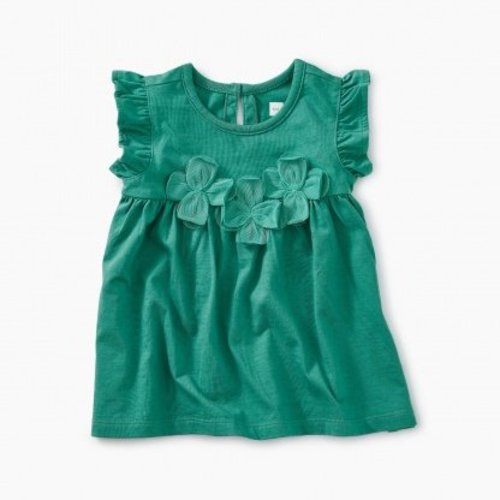 Tea Floral Applique Baby Tunic Tea Floral Applique Baby Tunic