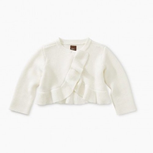 Tea Ruffle Baby Sweater Cardigan Tea Ruffle Baby Sweater Cardigan
