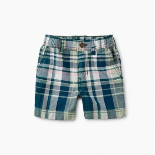 Tea Plaid Baby Travel Shorts Tea Plaid Baby Travel Shorts