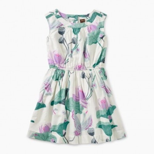 Tea Lotus Flower Woven Dress Tea Lotus Flower Woven Dress