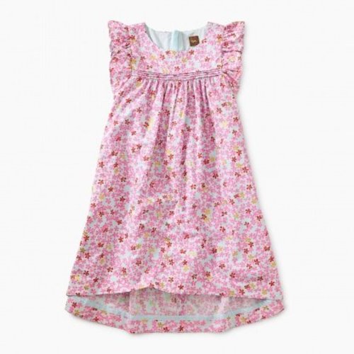 Tea Printed Hi-Lo Woven Dress Tea Printed Hi-Lo Woven Dress