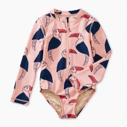 Tea Ptd LS Rash Guard One-Piece Tea Ptd LS Rash Guard One-Piece