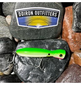 A BAND OF ANGLERS FLYING POPPER 140 LIME GLOW CHARTREUSE