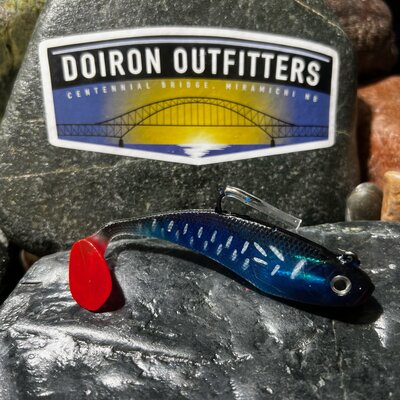 DOIRON OUTFITTERS CUSTOM DOIRON OUTFITTERS 4" SWIM BAIT 101 MIRAMICHI SPECIAL ** ON SALE ** REGULAR $3.00 EACH