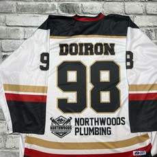 DOIRON SPORTS EXCELLENCE CUSTOM DOIRON SPORTS EXCELLENCE KV HAWKS WHITE 2000 SERIES JERSEY