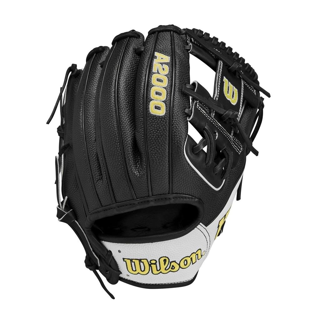 WILSON WBW101395115 WILSON A2000 1786SS BLK/WH 11.5" BASEBALL GLOVE