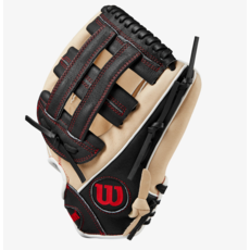 WILSON WBW10147712 WILSON A450 BLONDE/BLK/RED LHT 12" BASEBALL GLOVE