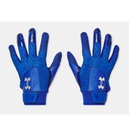 UNDERARMOUR 1378760-400 UA HARPER MENS BLUE BATTING GLOVES