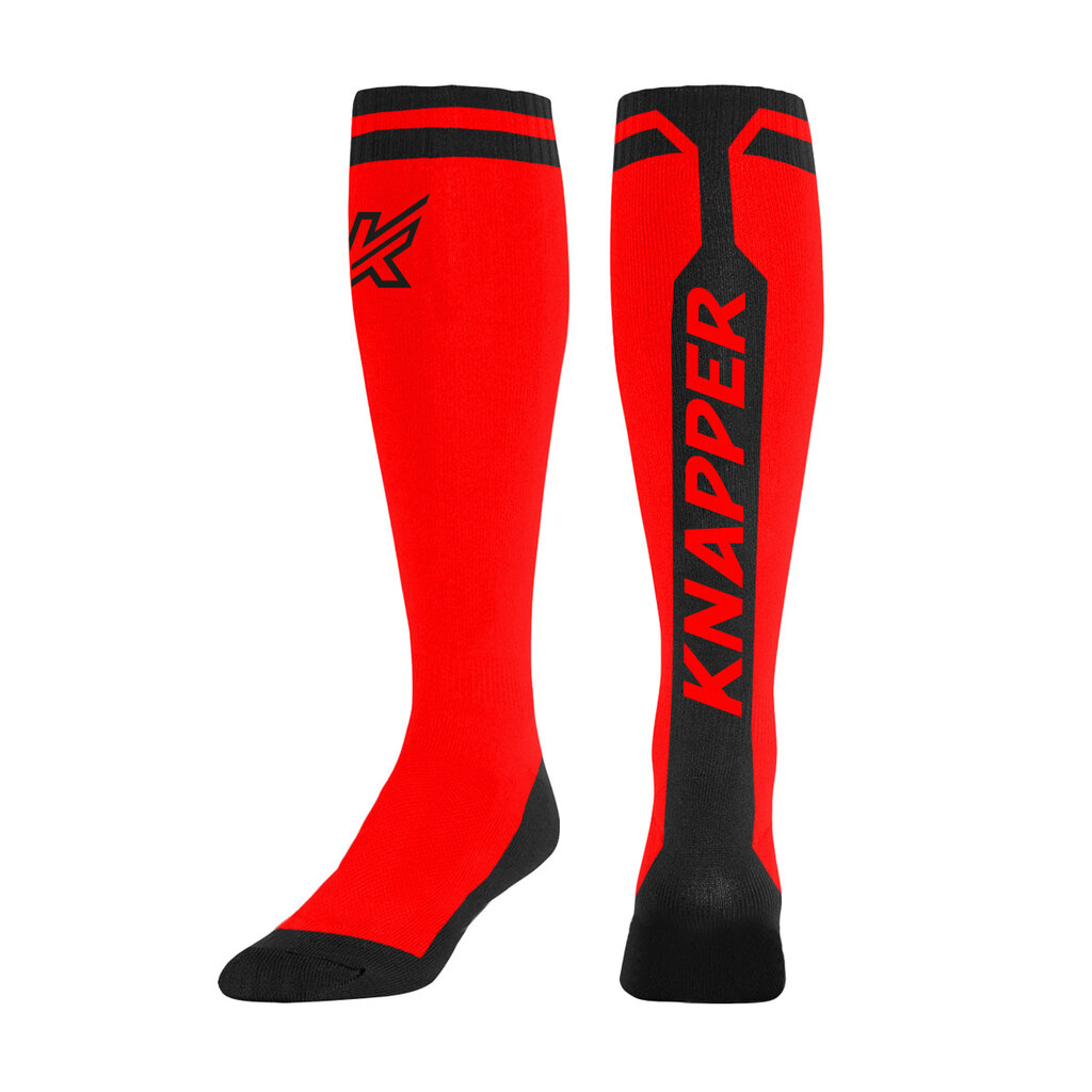 KNAPPER SOXRED KNAPPER RED LONG SPORT SOCKS