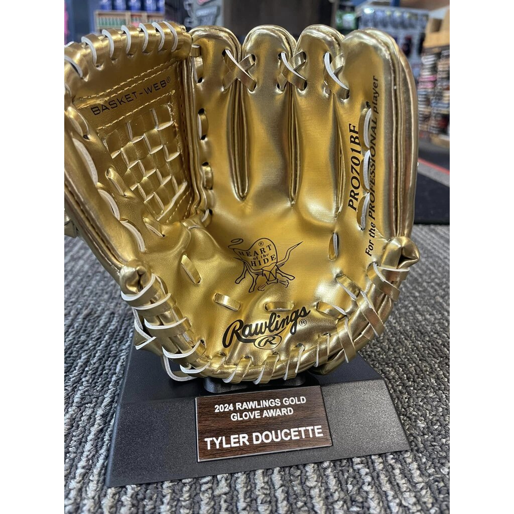 RAWLINGS CUSTOM ENGRAVED NAME PLATE RAWLINGS MINI GOLD GLOVE