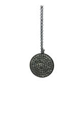 Small Crystallised Circle Pendant