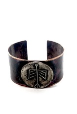 Thunderbird Cuff - White Copper/Sterling