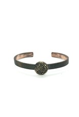 1/4 Round Spiral Cuff - Copper/Bronze