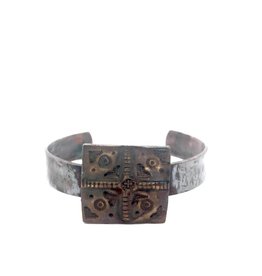 Medium Four Directions Cuff - bronze/copper