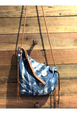 Kaia Bag Indigo Faded Stripes and Spots