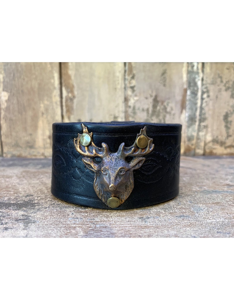 Extra Large Leather Cuff Deer 1