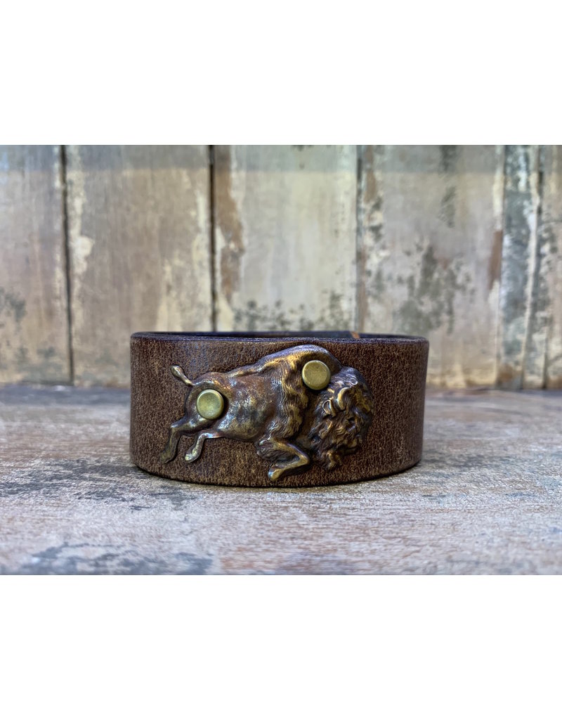 Small Leather Cuff Bison