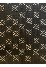 Vintage Black Cross Arrows Mudcloth