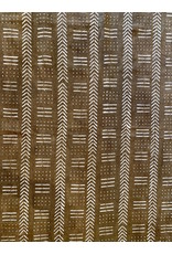 Vintage Dark Mustard Tribal Mudcloth