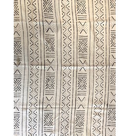 Vintage White Tribal Mudcloth