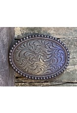 Vintage Oval Western Leaf Buckle