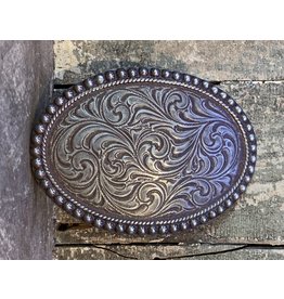 Vintage Oval Western Leaf Buckle