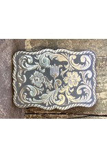 Vintage Western Floral Buckle 3