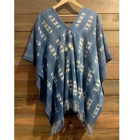 Serape Large Faded Indigo shorter style