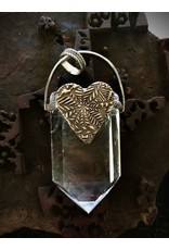 Bronze Heart Quartz Crystal