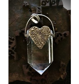 Bronze Heart Quartz Crystal